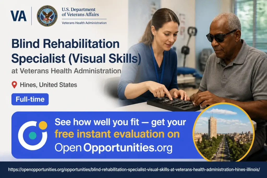 Blind Rehabilitation Specialist (Visual Skills) at Veterans Health ...